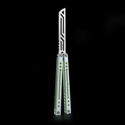 Nautilus V2 Balisong Trainer - Armed Shark 7075 Aluminum G10 Carbon Fiber Butterfly Knife