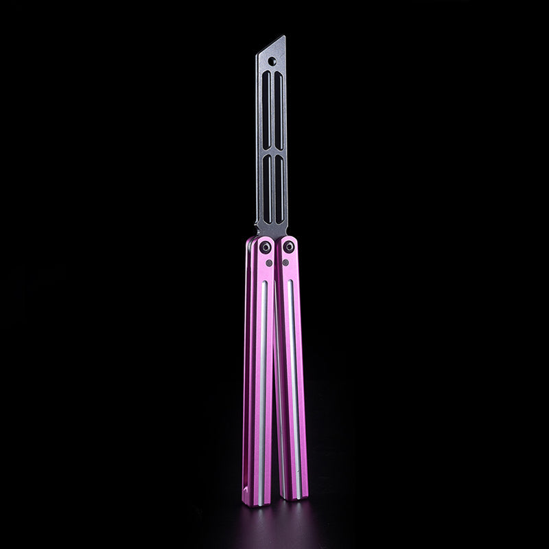 Squiddy V2 Balisong Trainer - Armed Shark 6061 Aluminum Butterfly Knife Fast Flipper