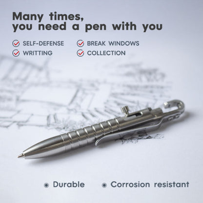 Ultimate GR5 Titanium Bolt Action Pen - Waterproof EDC with Secure Hook