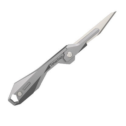 Titanium Scalpel Knife GR5 Micro Folding Replaceable Blade EDC TSA Compliant Travel