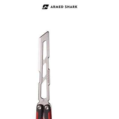 Armed Shark Ajax Balisong Trainer - G10 Aluminum Butterfly Trainer Knife