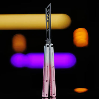 Krake Raken Balisong Trainer Ceramic Edition - Armed Shark 7075 Aluminum Butterfly Knife