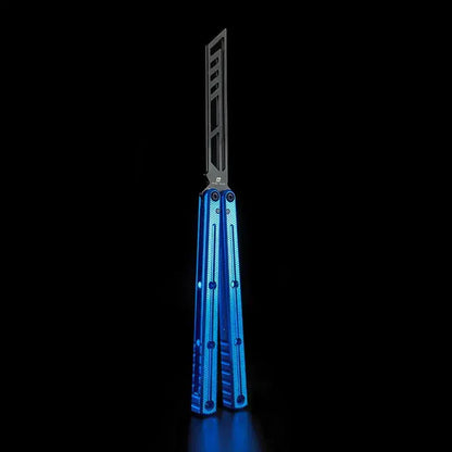 Balisong Trainer Krake Raken V3 - Armed Shark Butterfly Knife 7075 Aluminum 36 Colors