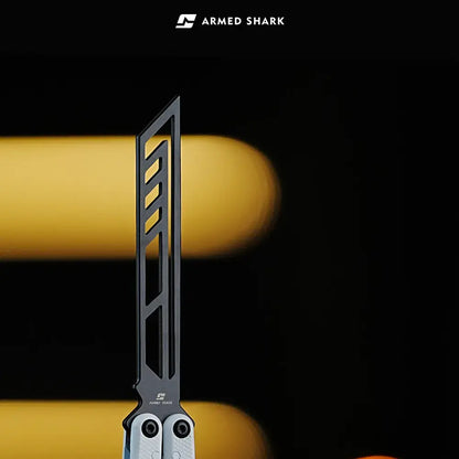 Krake Raken Balisong Trainer Ceramic Edition - Armed Shark 7075 Aluminum Butterfly Knife