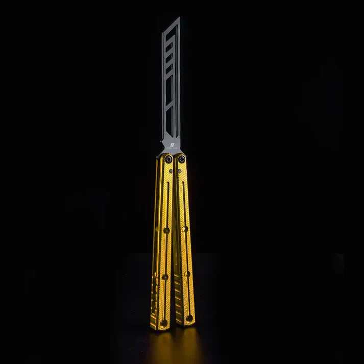 Balisong Trainer Krake Raken V3 - Armed Shark Butterfly Knife 7075 Aluminum 36 Colors