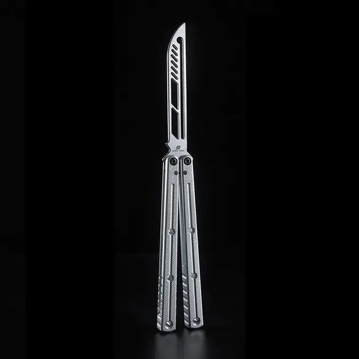 Balisong Trainer Krake Raken V3 - Armed Shark Butterfly Knife 7075 Aluminum 36 Colors
