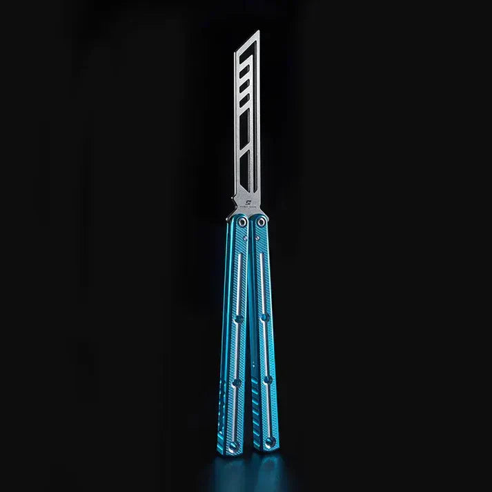 Balisong Trainer Krake Raken V3 - Armed Shark Butterfly Knife 7075 Aluminum 36 Colors