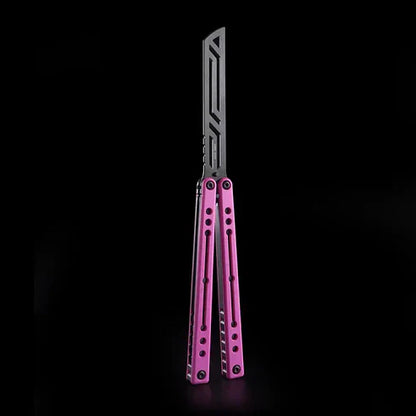 Nautilus V2 Balisong Trainer - Armed Shark 7075 Aluminum G10 Carbon Fiber Butterfly Knife