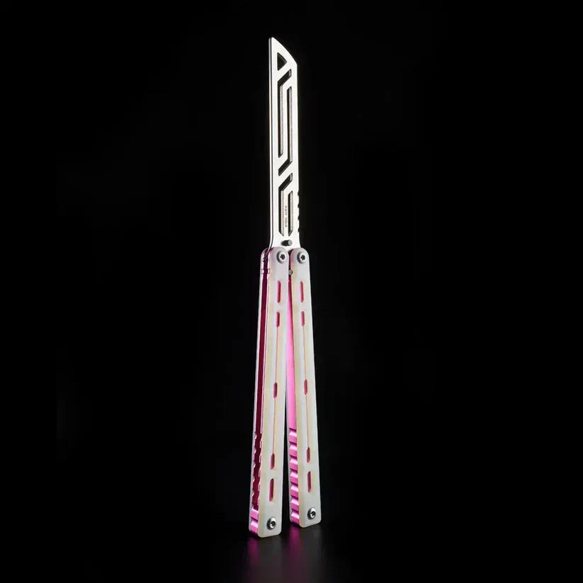 Nautilus V2 Balisong Trainer - Armed Shark 7075 Aluminum G10 Carbon Fiber Butterfly Knife