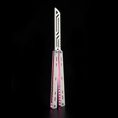 Nautilus V2 Balisong Trainer - Armed Shark 7075 Aluminum G10 Carbon Fiber Butterfly Knife