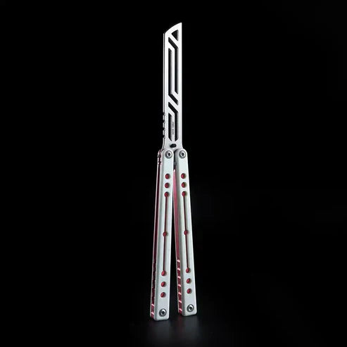 Nautilus V2 Balisong Trainer - Armed Shark 7075 Aluminum G10 Carbon Fiber Butterfly Knife