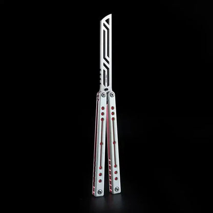 Nautilus V2 Balisong Trainer - Armed Shark 7075 Aluminum G10 Carbon Fiber Butterfly Knife