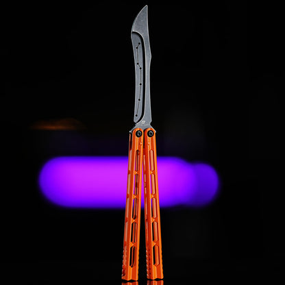 Armed Shark Prism Balisong Trainer - 5Cr15 Steel Butterfly Trainer Knife