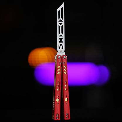 Balisong Trainer Butterfly Knife - Armed Shark REP V2 G10 Handle Flipper