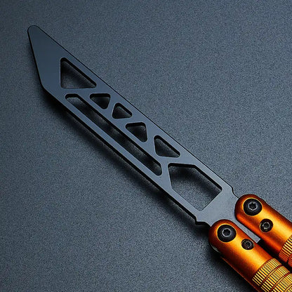 Lightweight Balisong Trainer 93g - Armed Shark Sahara Aluminum Butterfly Knife Flipper