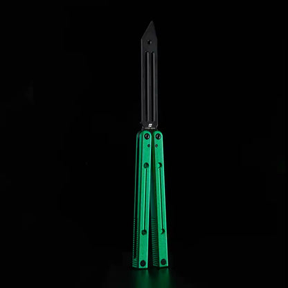 Squidtrainer V4 Balisong Trainer - Armed Shark 7075 Aluminum Butterfly Knife Flipper