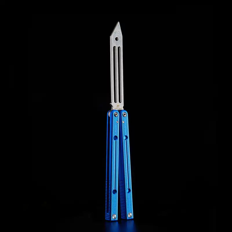 Squidtrainer V4 Balisong Trainer - Armed Shark 7075 Aluminum Butterfly Knife Flipper