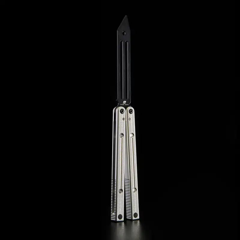 Squidtrainer V4 Balisong Trainer - Armed Shark 7075 Aluminum Butterfly Knife Flipper