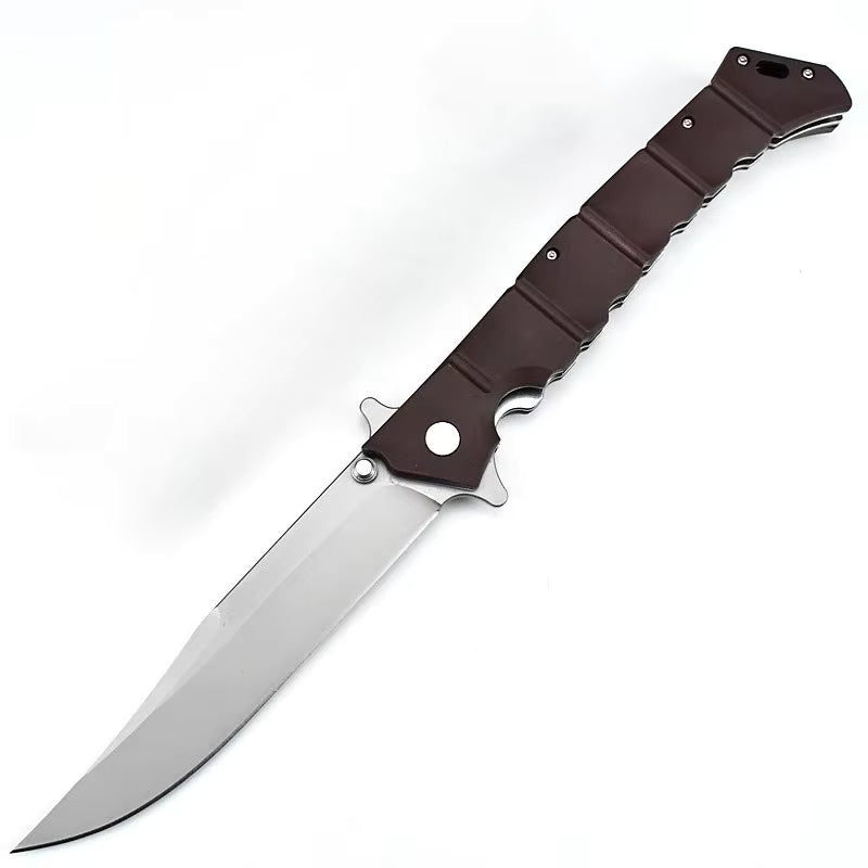 Large Folding Knife Clip Point GFN Handle Spring Lock Tactical Military EDC Outdoor