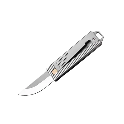 Folding Knife Tactical Knife D2 Steel Gravity Opening Aluminum Handle EDC Knife Stress Relief