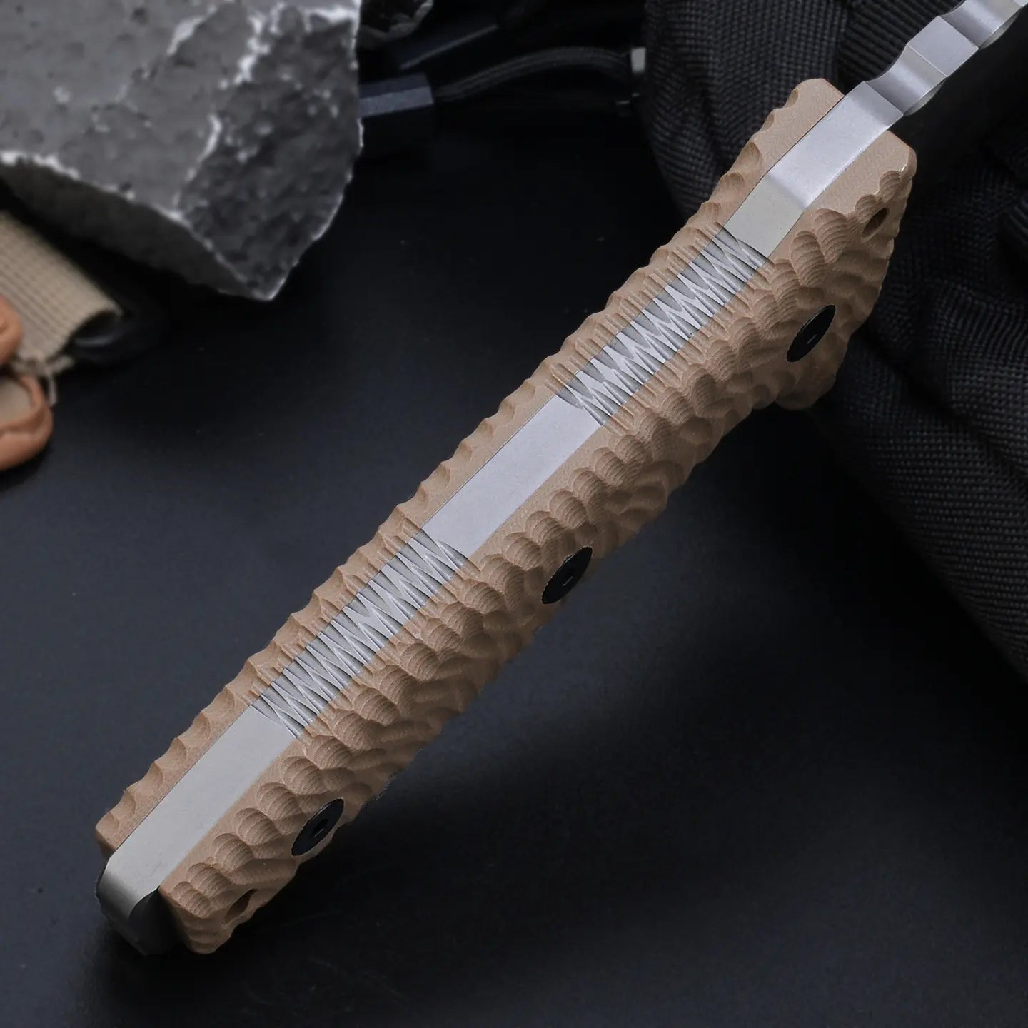 Juggernaut Z-WEAR Steel 8mm Overbuilt Fixed Blade - Tactical Pry-Knife with Hybrid Kydex Sheath