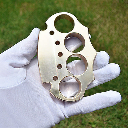Brass Knuckles CNC Engraved 4 Finger Heavy Duty Self-Defense EDC Knuckle Duster 440g