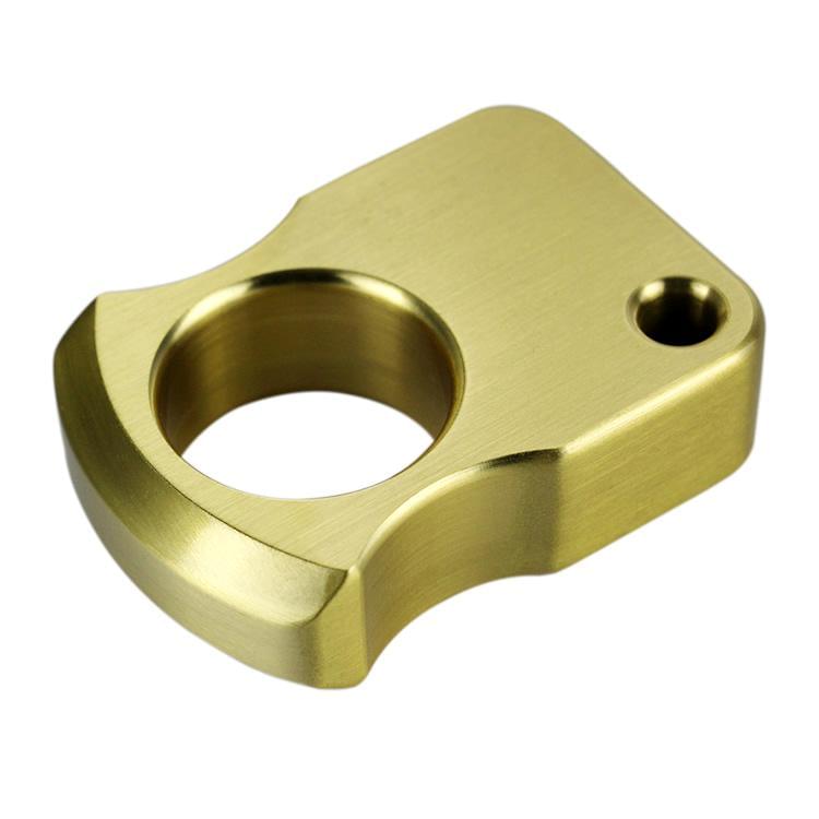 H-59 Brass Type 1000 Low-Profile Ring Knuckle - Polished Non-Lethal 126g