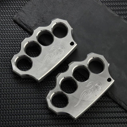 304 Stainless Steel Knuckles - Four Finger Black Oxide 16mm Heavy Duty