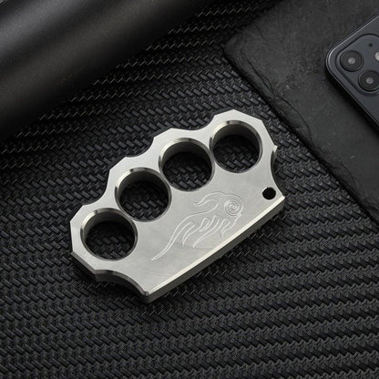 304 Stainless Steel Knuckles - Four Finger Black Oxide 16mm Heavy Duty