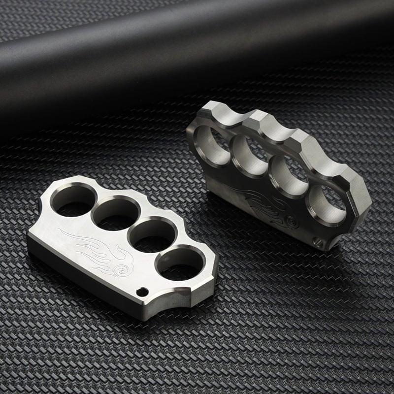 304 Stainless Steel Knuckles - Four Finger Black Oxide 16mm Heavy Duty