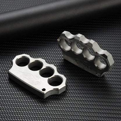 304 Stainless Steel Knuckles - Four Finger Black Oxide 16mm Heavy Duty