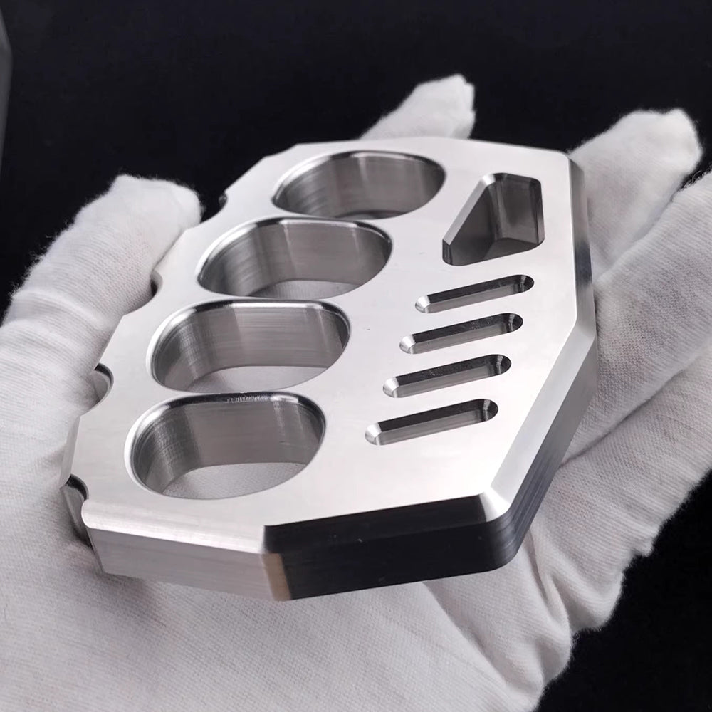 Brass Knuckle Dusters – Peace Maker Four Finger 16mm Ultra Thick 520g CNC EDC