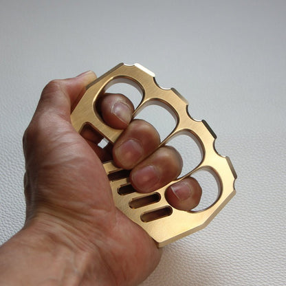 Brass Knuckle Dusters – Peace Maker Four Finger 16mm Ultra Thick 520g CNC EDC