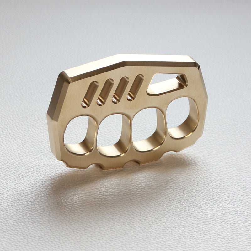 Brass Knuckle Dusters – Peace Maker Four Finger 16mm Ultra Thick 520g CNC EDC