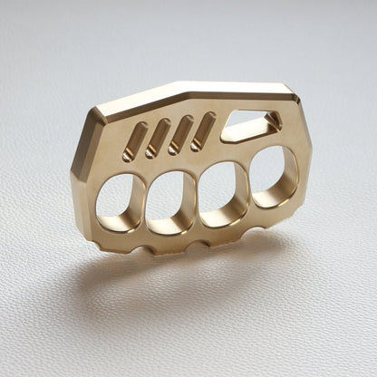Brass Knuckle Dusters – Peace Maker Four Finger 16mm Ultra Thick 520g CNC EDC