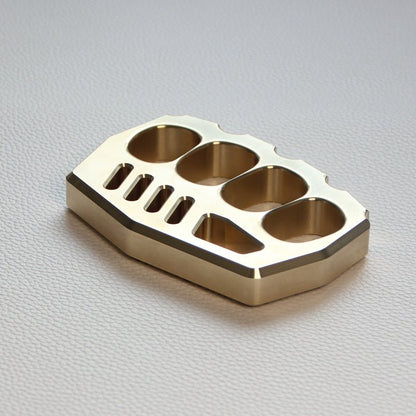 Brass Knuckle Dusters – Peace Maker Four Finger 16mm Ultra Thick 520g CNC EDC