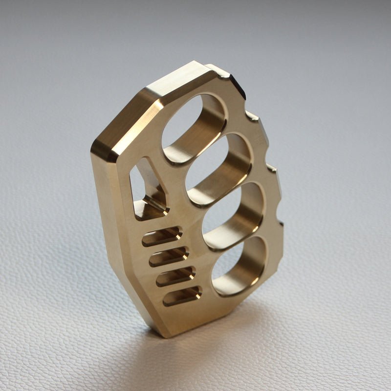 Brass Knuckle Dusters – Peace Maker Four Finger 16mm Ultra Thick 520g CNC EDC