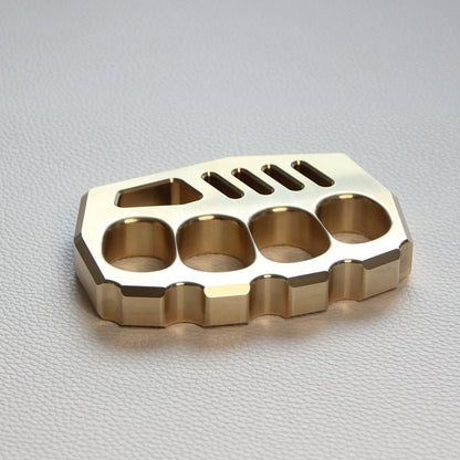 Brass Knuckle Dusters – Peace Maker Four Finger 16mm Ultra Thick 520g CNC EDC