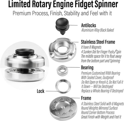 ScaleSpinner Magnetic Levitation Fidget Spinner - Stainless Steel EDC
