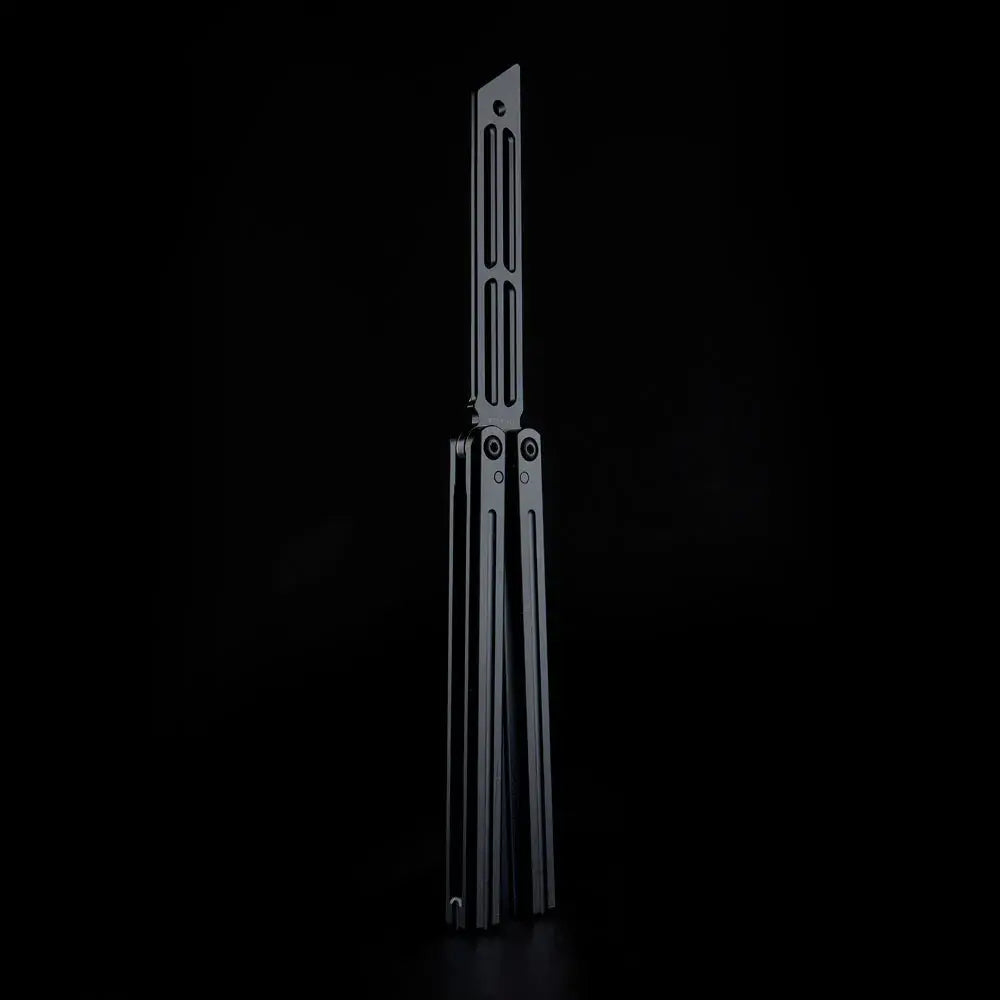 Squiddy V2 Balisong Trainer - Armed Shark 6061 Aluminum Butterfly Knife Fast Flipper