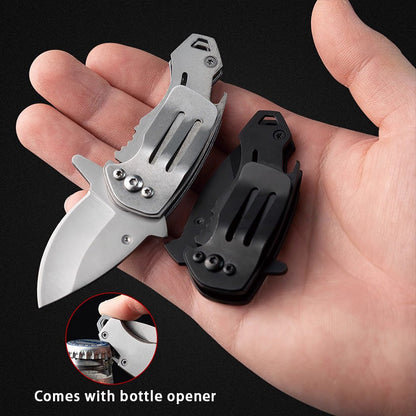 Shark Fang Mini Folding Knife - Stainless Steel Keychain EDC Utility Knife