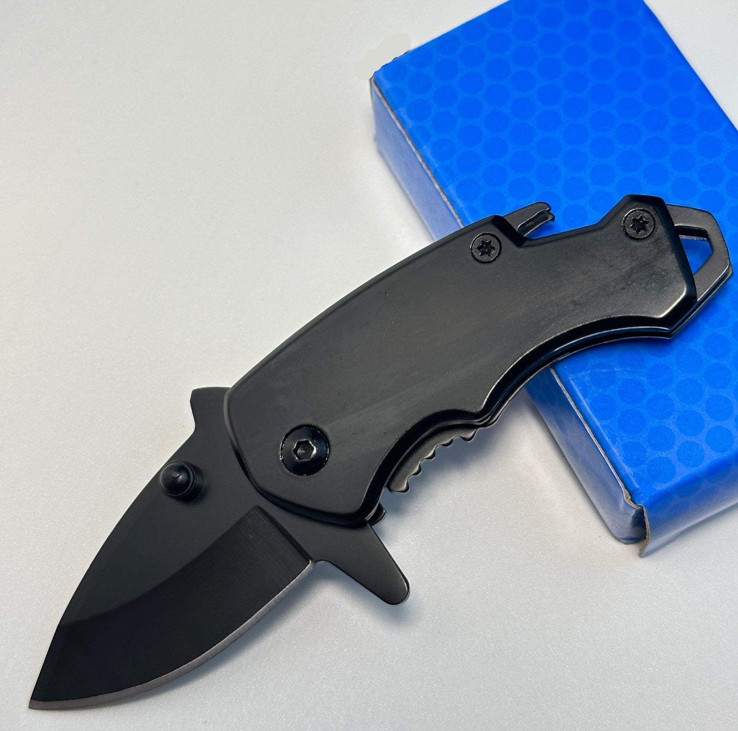 Shark Fang Mini Folding Knife - Stainless Steel Keychain EDC Utility Knife