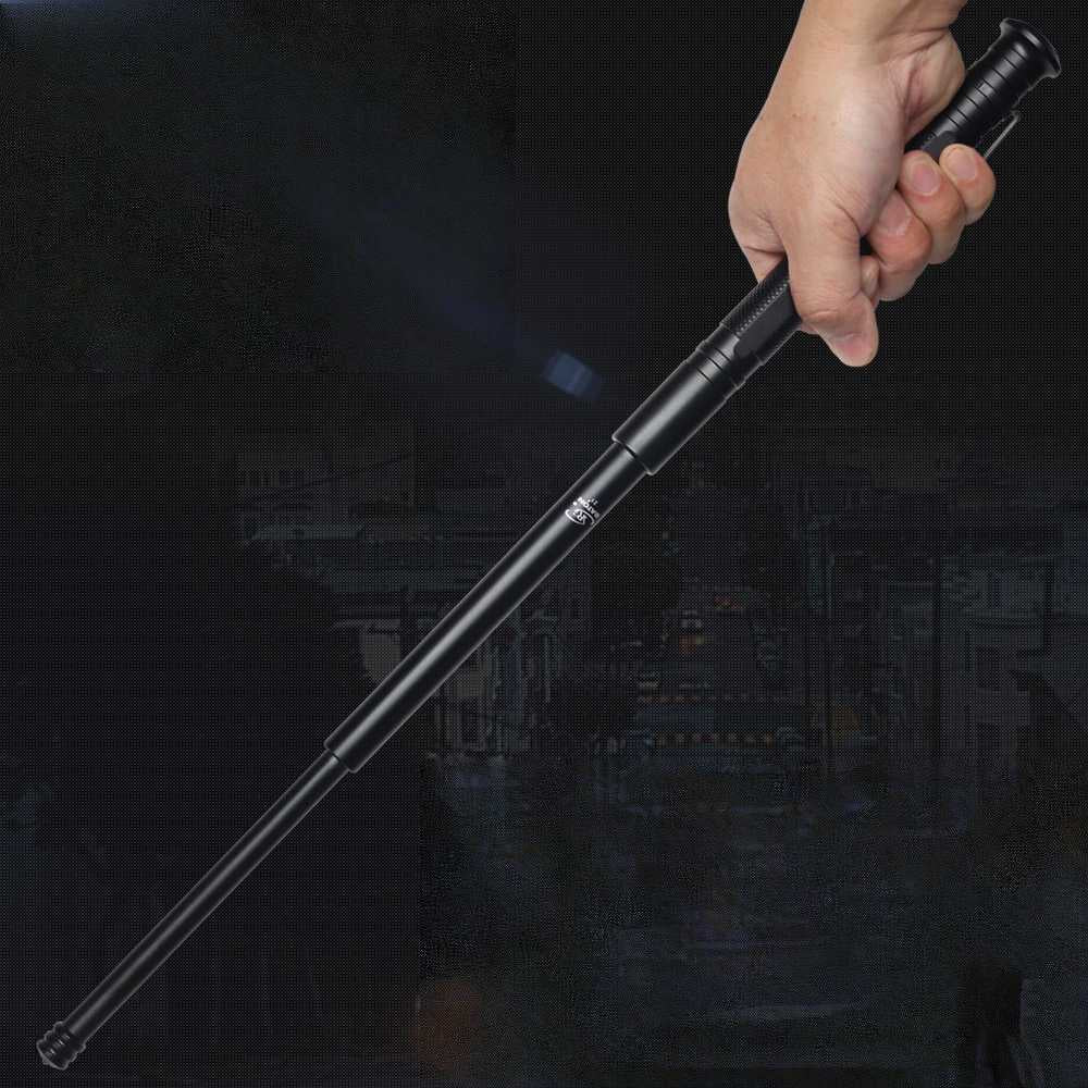 Telescopic Self-Defense Baton - 3-Section Extendable Tactical EDC Carry Tool