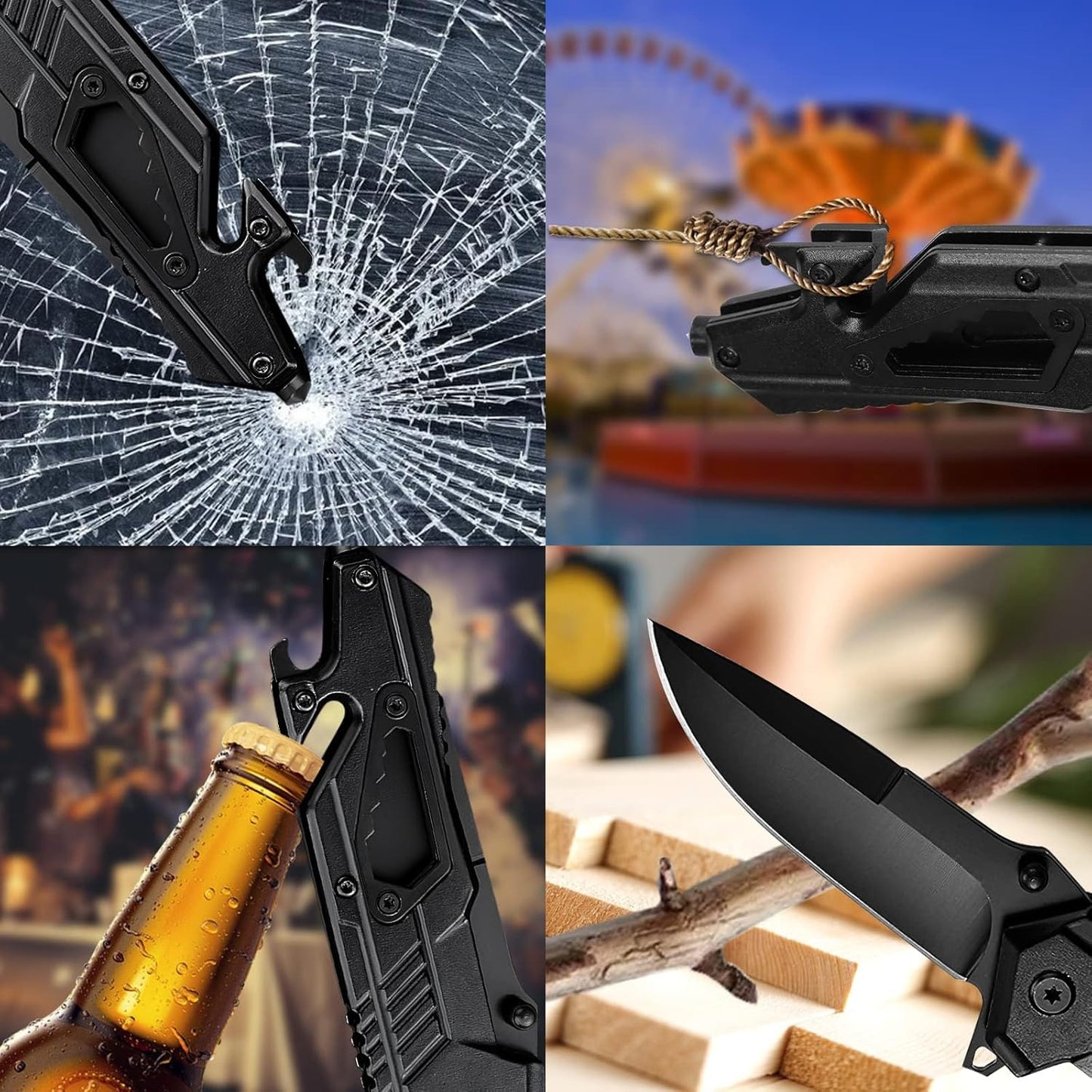 Leopard's Edge Stainless Steel Multipurpose Pocket Knife - Ergonomic Design EDC
