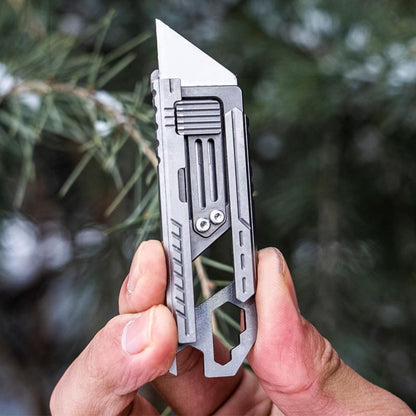 SliceCard Titanium Utility Knife - Credit Card Size 9-in-1 EDC Multitool