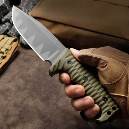 IronClad DC53 Tactical Fixed Blade Knife - 7mm Full-Tang with G10 Handle Survival