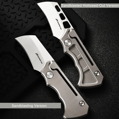Titan Claw Mini EDC Folding Knife - 14C28N Steel & GR5 Titanium Handle
