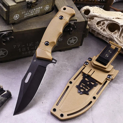 TrailForge Multi-Tool Survival Knife - Fire Starter & Tool Card EDC Set