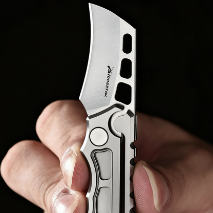 Titan Claw Mini EDC Folding Knife - 14C28N Steel & GR5 Titanium Handle