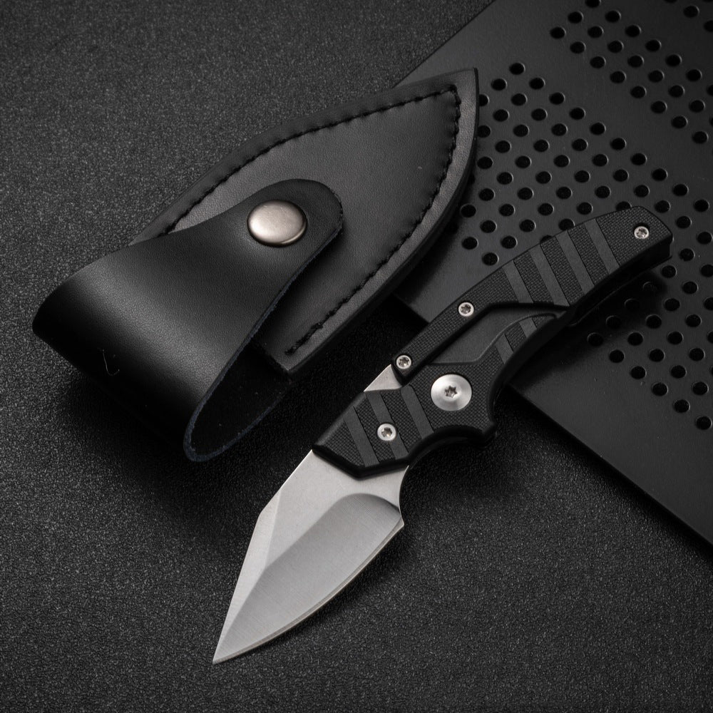Folding Knife D2 Steel 2-in-1 Transformable Push Dagger EDC Tactical Self Defense